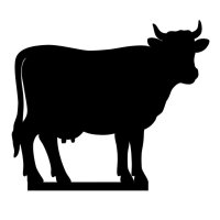 Käseschale-Kuh Figur