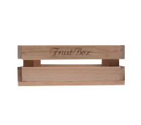 Holzkiste klein Frustbox aus Palettenholz, 24 x 9 x 11 cm, 2,4 l