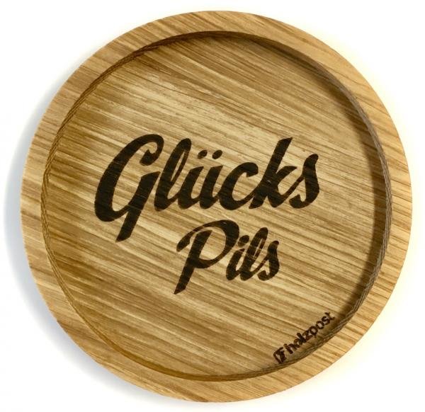 Untersetzer "Glücks Pils"