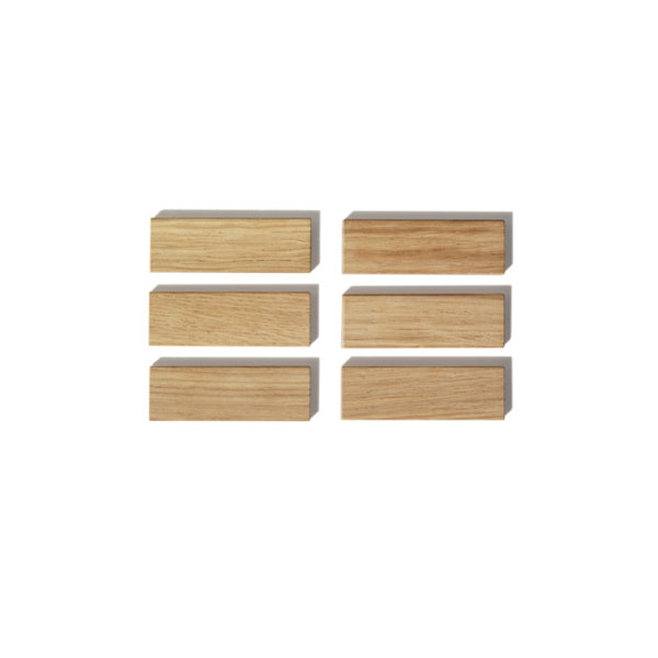 Side by Side Holzmagnete 6er-Set