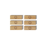 Side by Side Holzmagnete " Smiley" 6er- Set