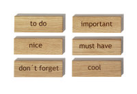 Side by Side Holzmagnete 6er- Set