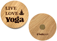 Holzpost Magnet "Yoga"