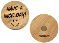 Holzpost Magnet "Have a nice day"