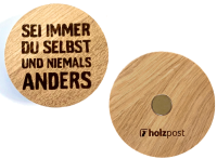 Holzpost  Magnet "Anders"