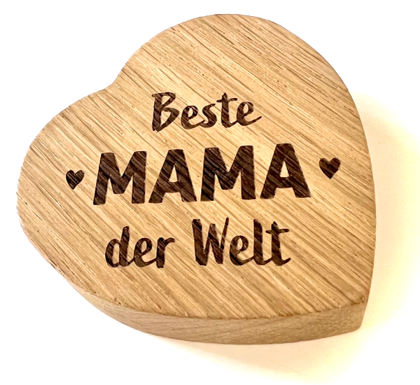 Holzpost HERZ "Mama"